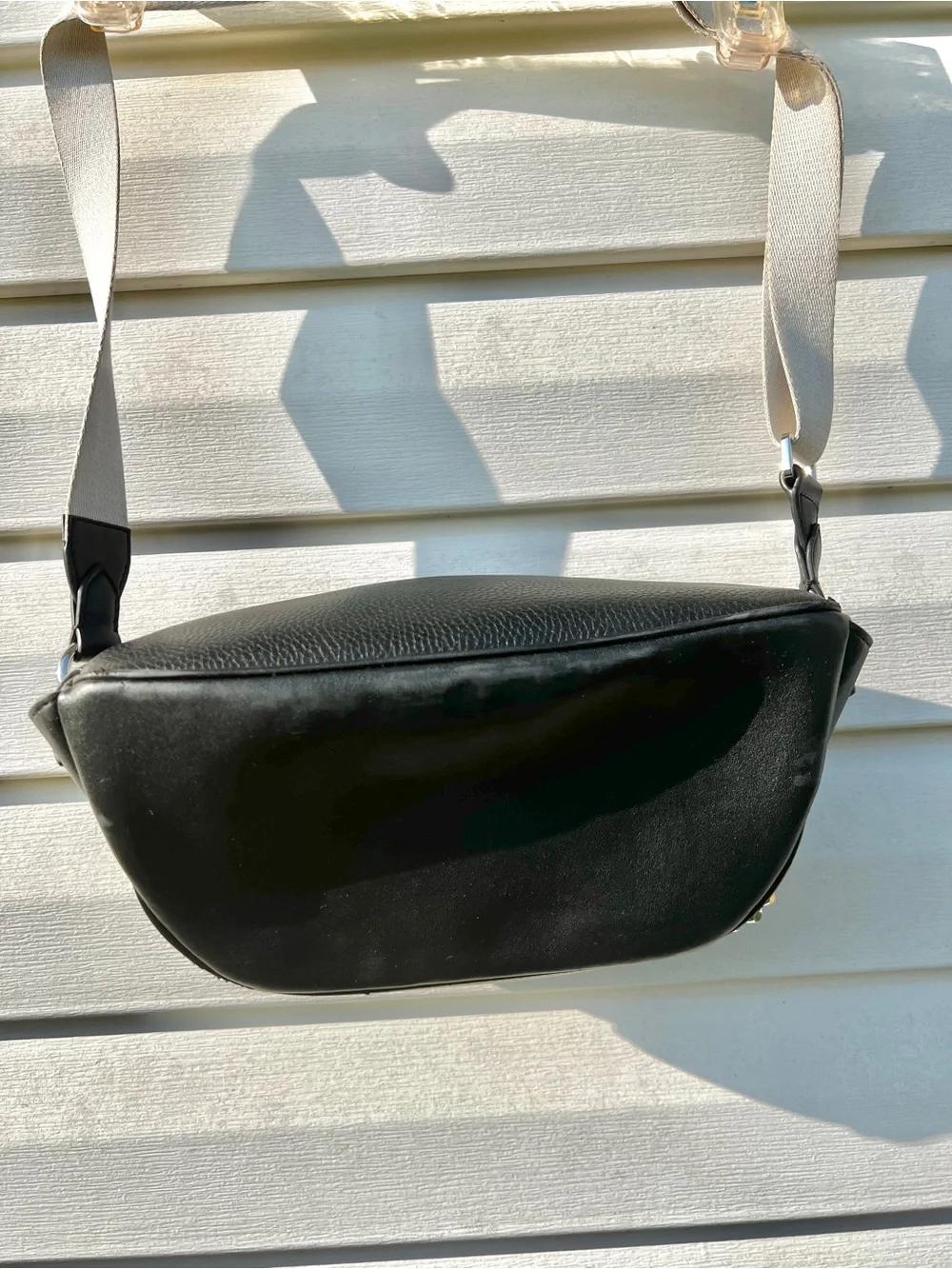 NEW Michael Kors 2-in-1 Leather Sling Purse Black Bag